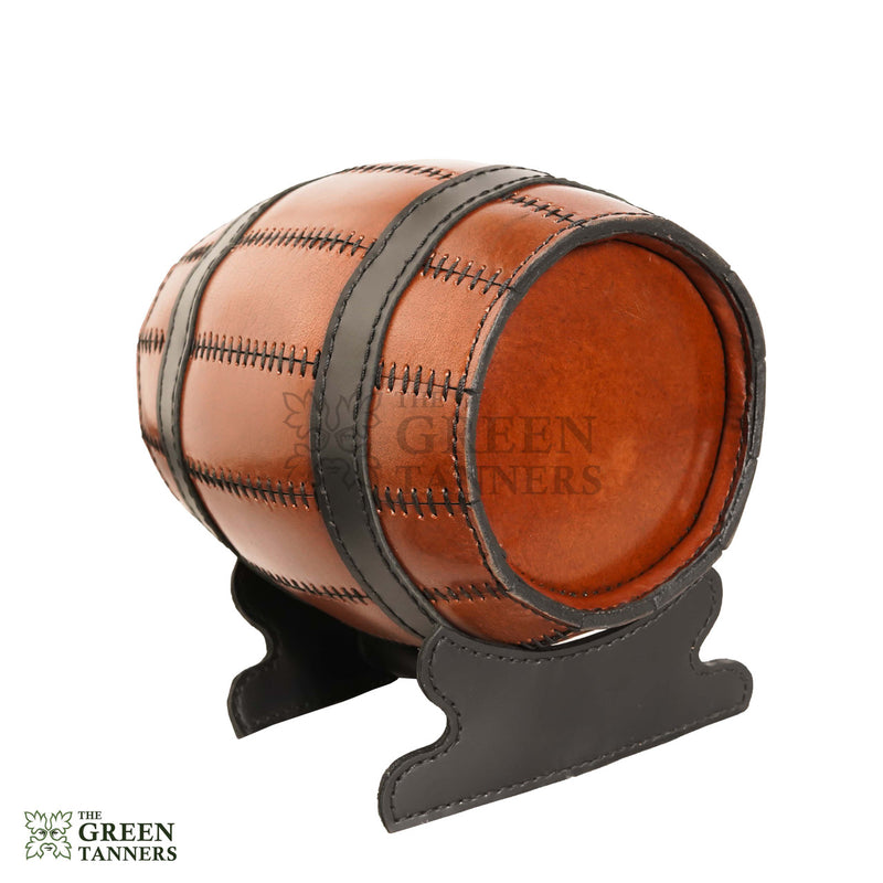 bottel holder, holder, wine holder, wine bottel holder, authantic bottel holder, leather bottel holder, Leather Wine Barrel