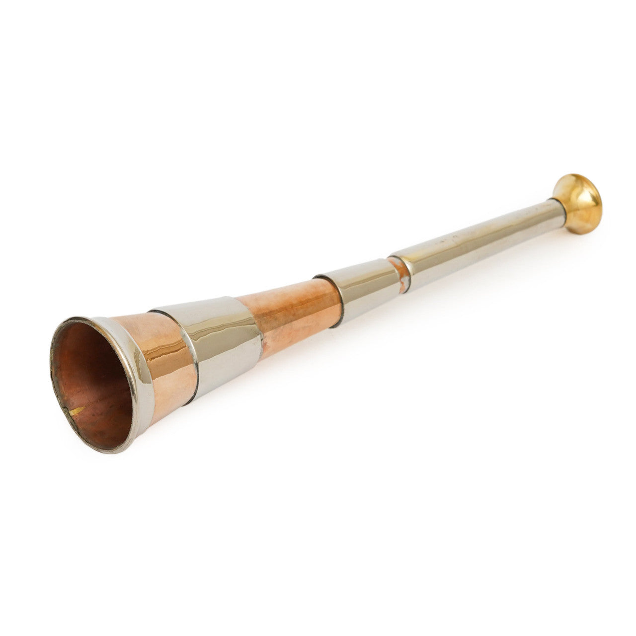 fox hunting horn, copper fox hunting horn, fox horn, brass hunting horn, hunting horn