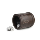 dice cup,cup,black dice cup,leather dice cup ,leather black dice cup, Leather Yahtzee Dice Cup