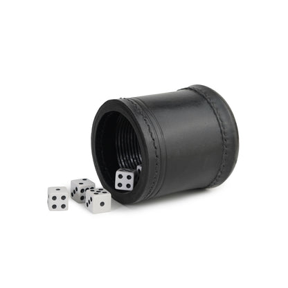 cup, dice cup. leather dice cup, black cup, black dice cup, black leather dice cup