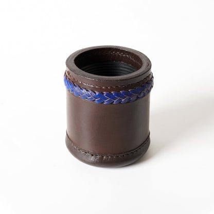 cup, dice cup. leather dice cup, black cup, brown dice cup