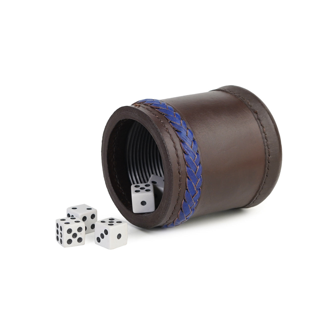 cup, dice cup. leather dice cup, black cup, brown dice cup