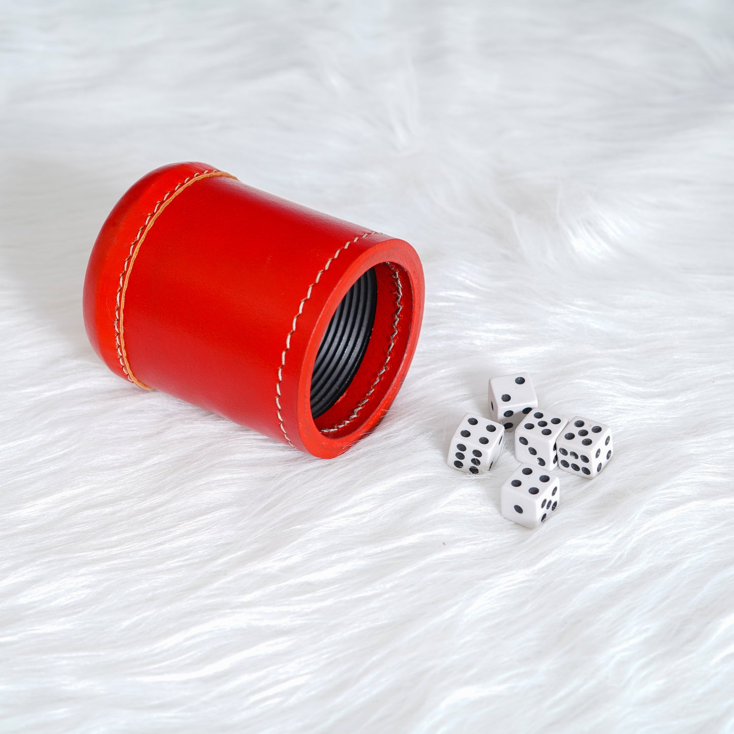 dice cup, leather dice cup, red dice cup, farkle dice cup, leather farkle dice cup, leather antique dice cup