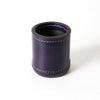 dice cup, leather dice cup, jumbo dice cup, purple dice cup, purple leather dice cup