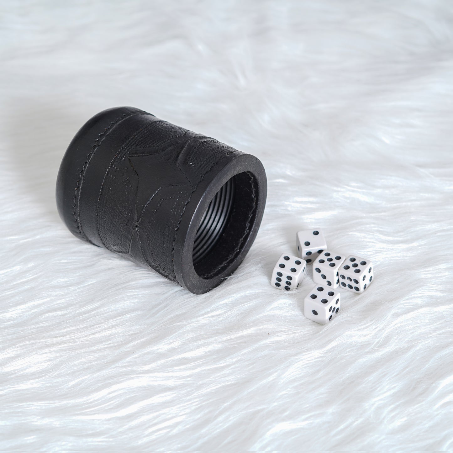 cup, dice cup, leather dice cup, jumbo dice cup, complimentary dice, vintage leather dice cup