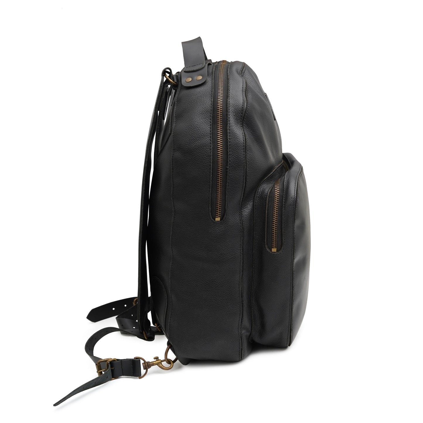 leatrher backpack, black backpack, laptop backpack, leather laptop backpack, black laptop backpack, Black Leather Backpack