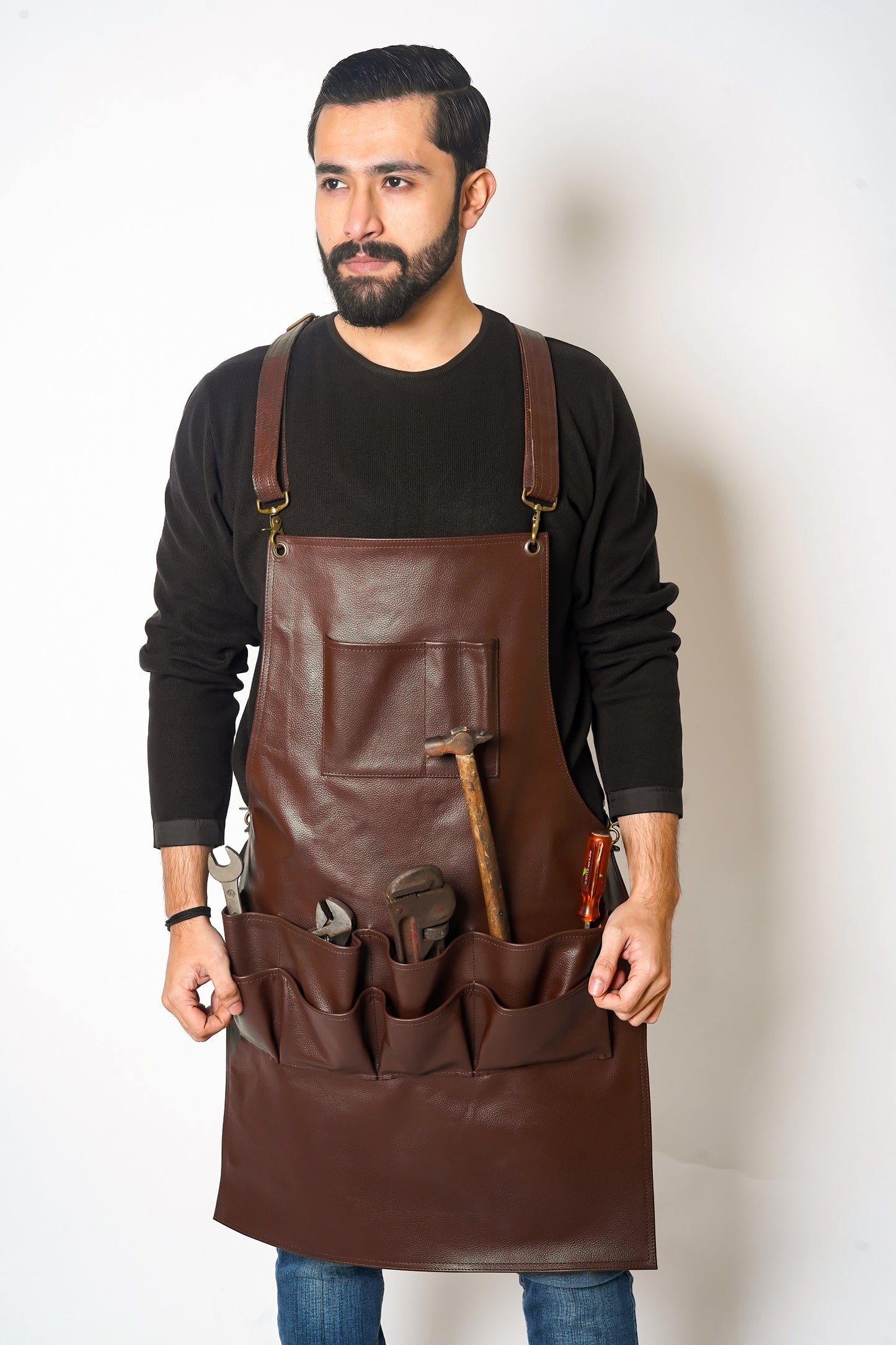 brown leather apron woodworking, woodworkers leather apron​, best leather woodworking apron​, best apron for woodworking​, genuine leather woodworking apron, leather aprons for woodworkers, mens woodworking apron​, custom woodworking apron, mens leather woodworking aprons