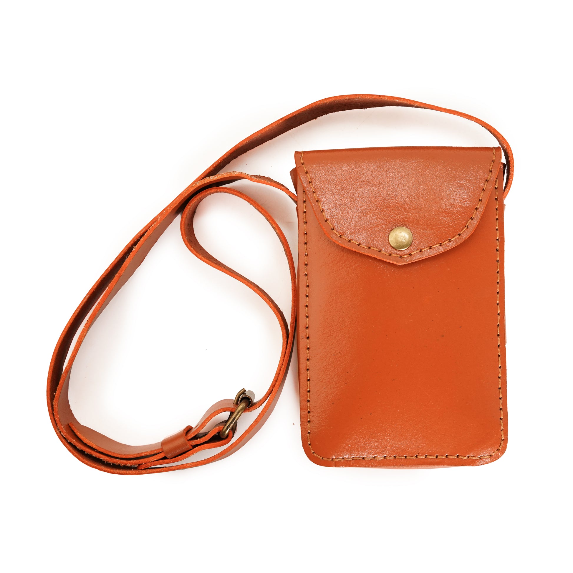 leather shoulder strap, leather phone holster, phone holster, Leather Phone Holster