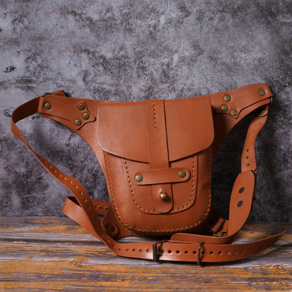 leather bag, waist bag, leather waist bags, bag hip belt