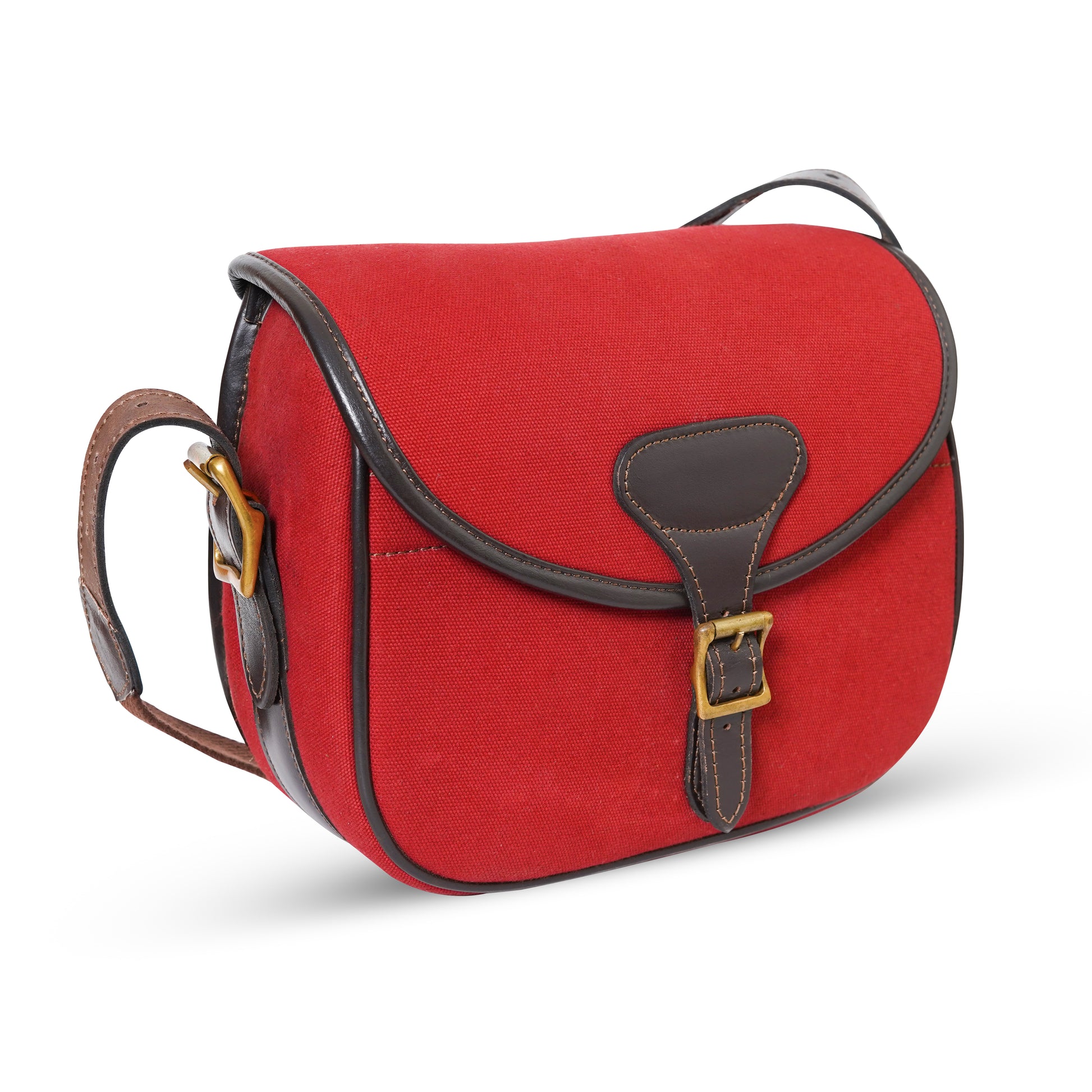 canvas leather shooting bag, leather bag, canvas bag, bags, shoulder bags, cartridge bag, red cartridge bag, canvas leather bag, canvas cartridge bag