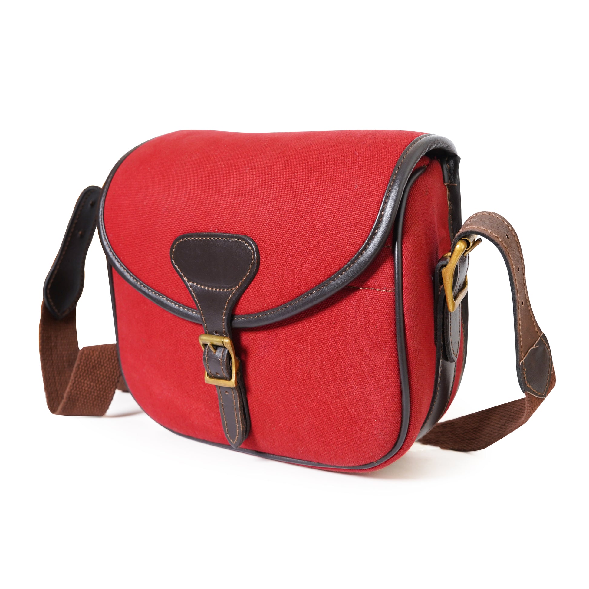 canvas leather shooting bag, leather bag, canvas bag, bags, shoulder bags, cartridge bag, red cartridge bag, canvas leather bag, canvas cartridge bag