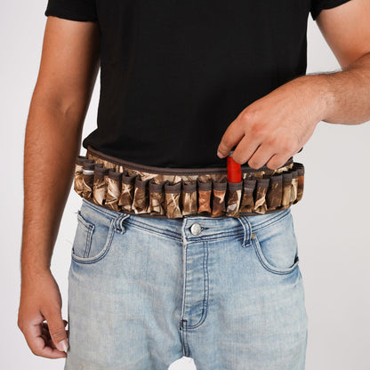 canvas cartridge belt, hunting belt, shotgun shell holder, canvas belt, cartrdge belt, leather shotgun shell holder, leather ammo belt