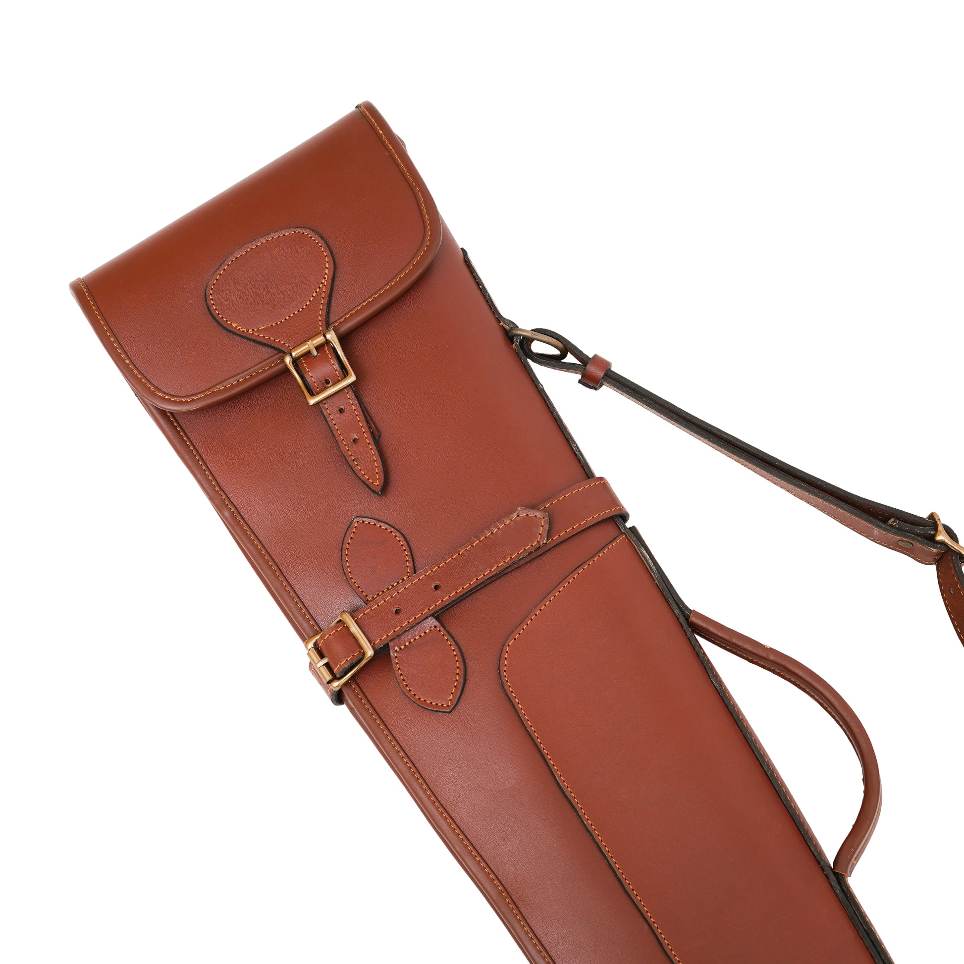 leather gun case, gun case, shotgun case, leather shotgun case, leather case, leather gun slip case