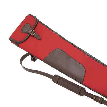 leather gun case, gun case, canvas leather gun case, canvas gun case, shotgun case, leather slip gun case, shotgun slip case, canvas shotgun case