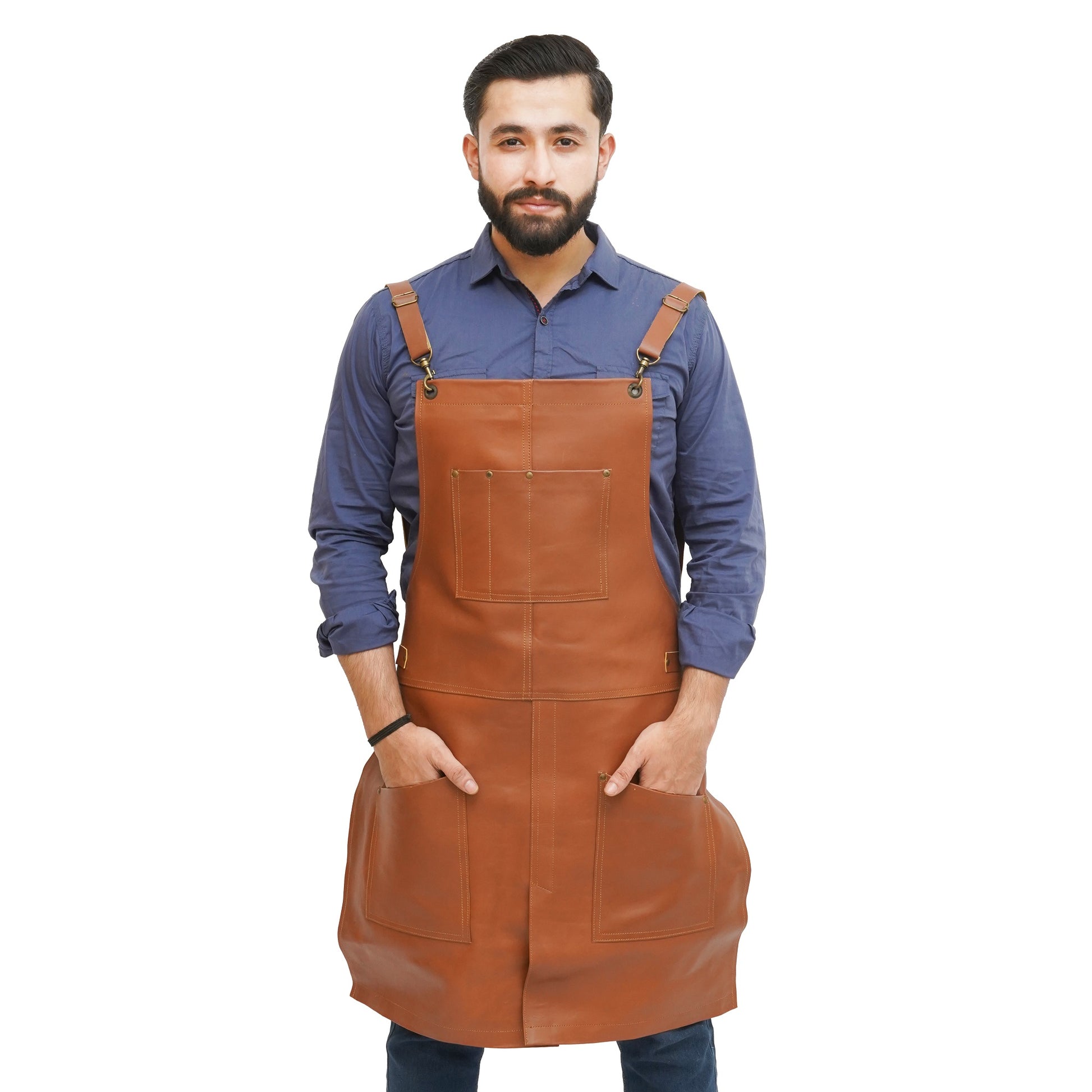 brown leather apron woodworking, woodworkers leather apron​, best leather woodworking apron​, best apron for woodworking​, best woodworking apron, shop aprons for woodworkers