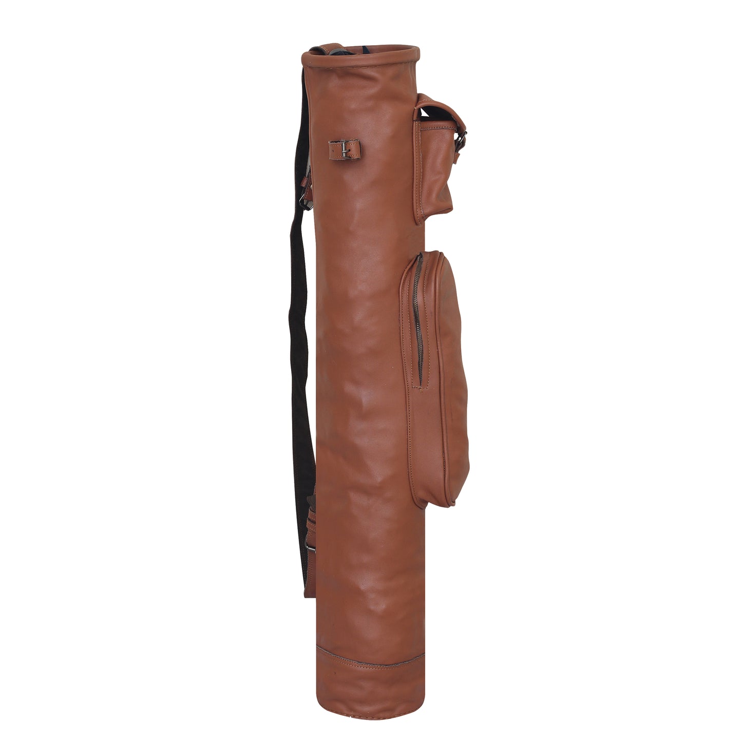 golf bag, golf pencil bag, carry bag, golf carry bag, stylish golf bag, leather golf bag, brown leather golf bag