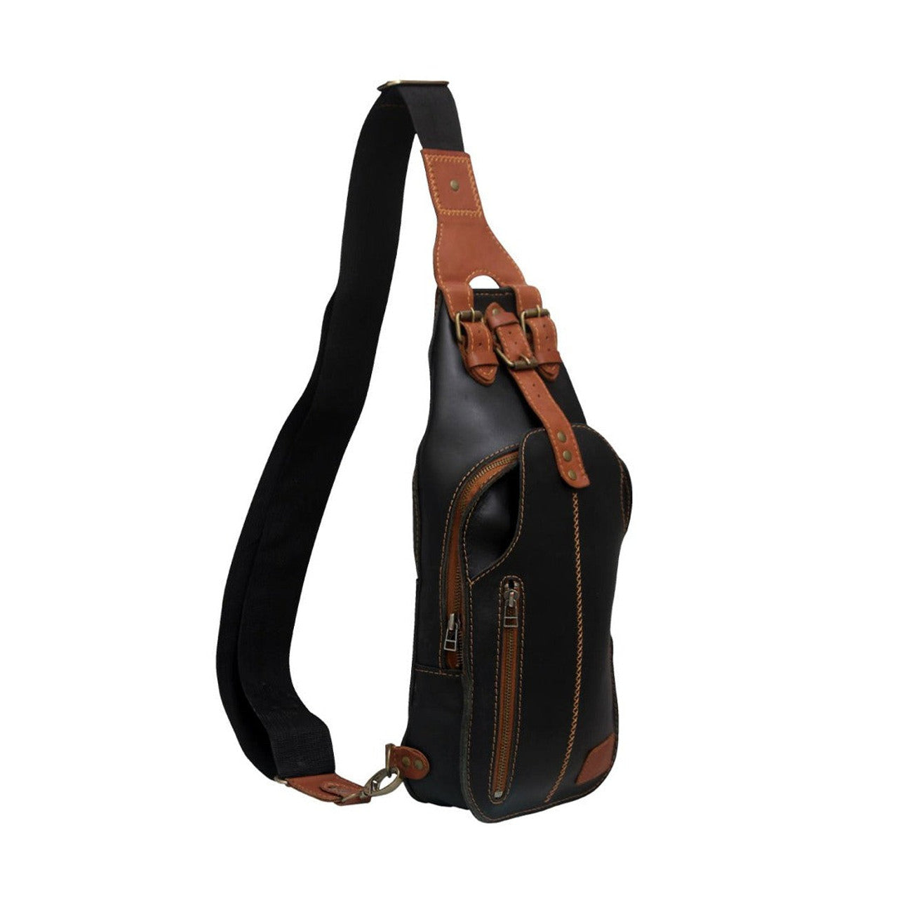 leather bag, leather sling bag, leather crossbody bag, brown leather bag, crossbody sling bag, brown leather sling bag