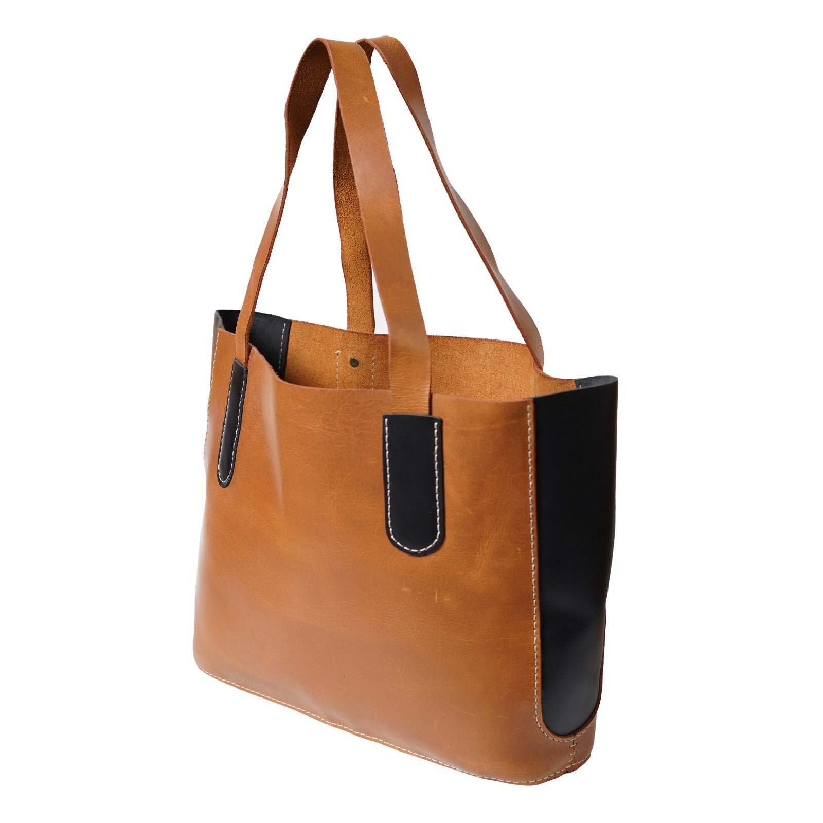 leather tote bag, classic bag, brown leather bag, classic leather tote bag