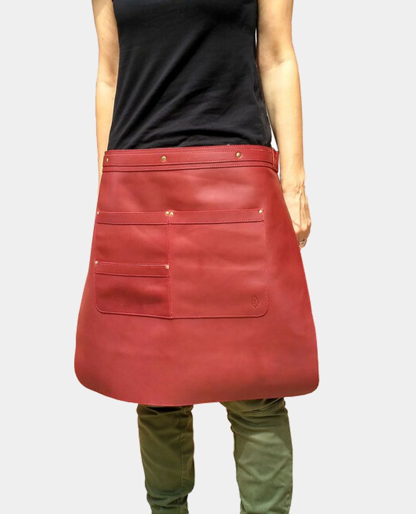 leather waist apron 