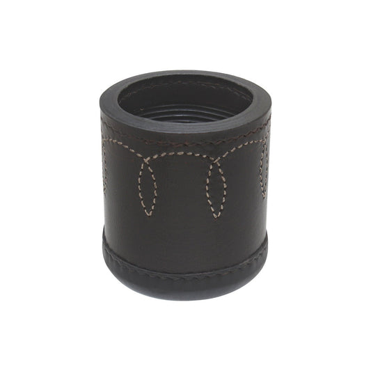 dice cup, cup, black dice cup, leather dice cup ,leather black dice cup, leather yahtzee dice cup