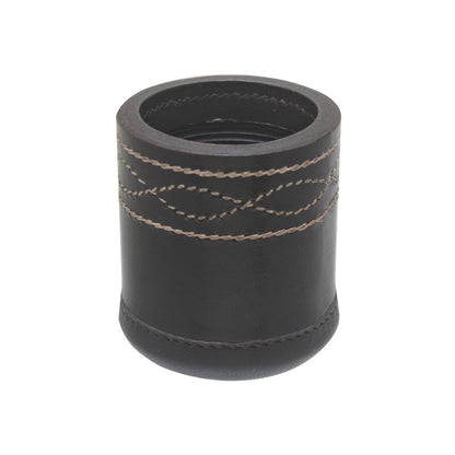 dice cup, leather dice cup, black dice cup, farkle dice cup, leather antique dice cup