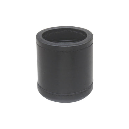 dice cup, cup, black dice cup, leather dice cup ,leather black dice cup, leather ribbed dice cup