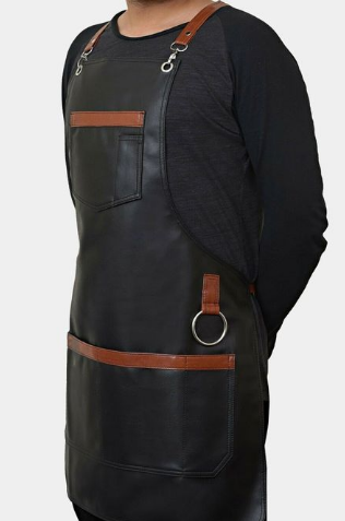 leather barber apron, leather apron for barber