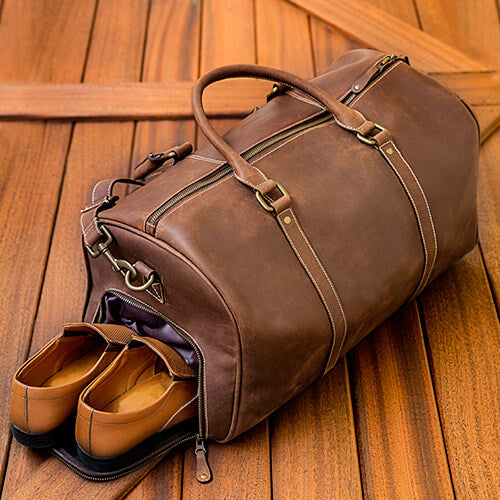 mens leather duffle bag vintage, vintage duffle bag, leather mens duffle bag