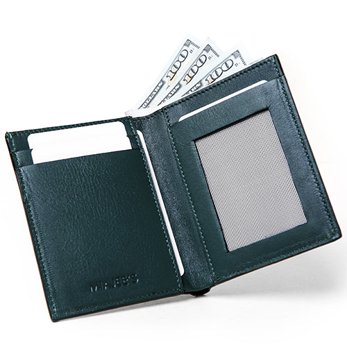 Slim Minimalist Leather Wallet Card Holder Wallet Men's 
