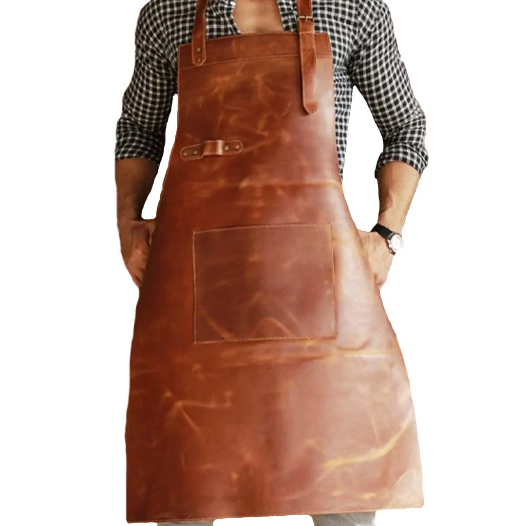 leather butcher apron, leather butchers apron​, black leather butcher aprons​, mens leather butcher apron​