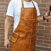 bbq leather apron​, leather bbq apron​

