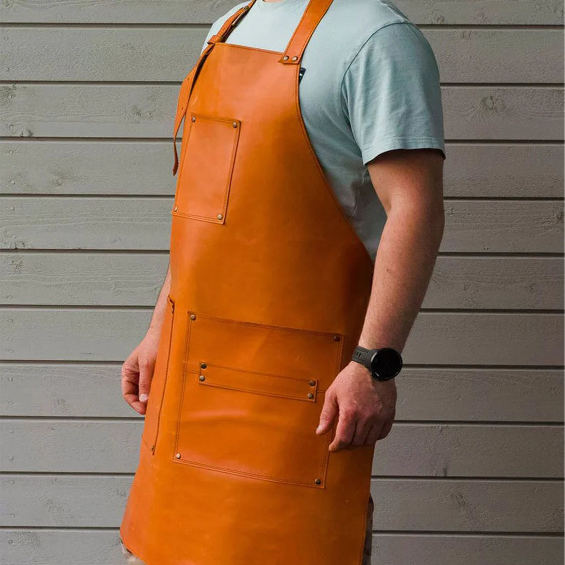 leather apron for welding, leather welding apron